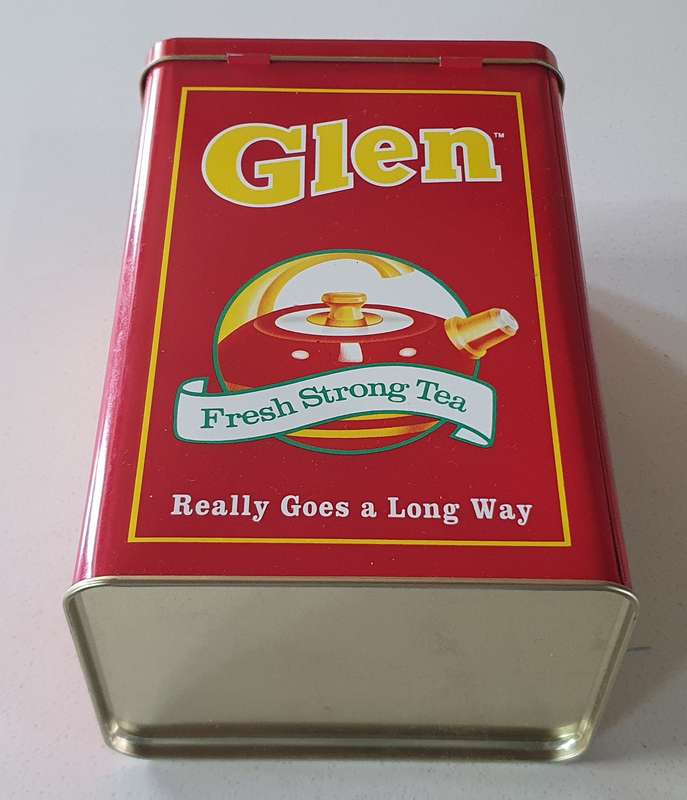 GLEN tea tin as per photos