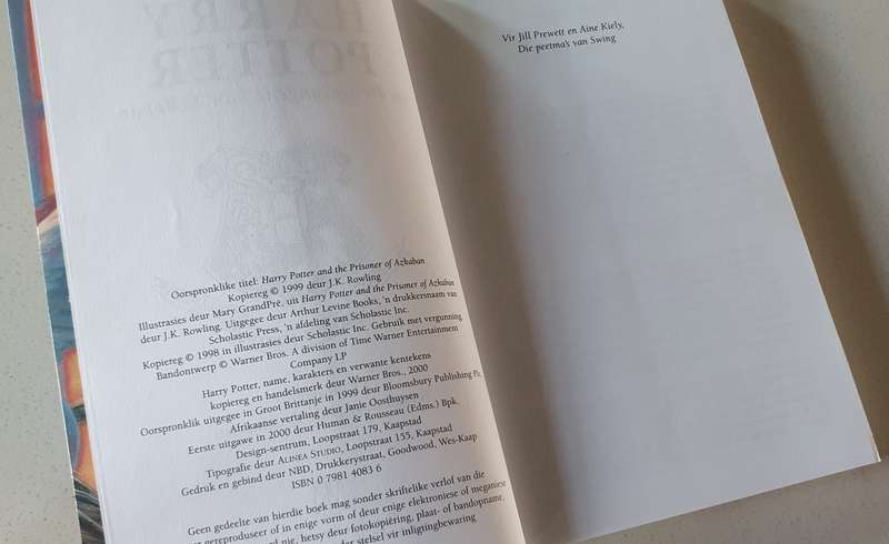 HARRY POTTER en die Gevangene van Azkaban, soft cover - first edition - by J.K.Rowling
