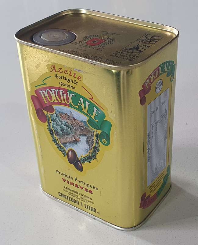 AZEITE Portugues olive oil tin as per photos
