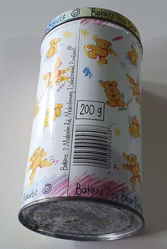 Bear theme tin as per photos