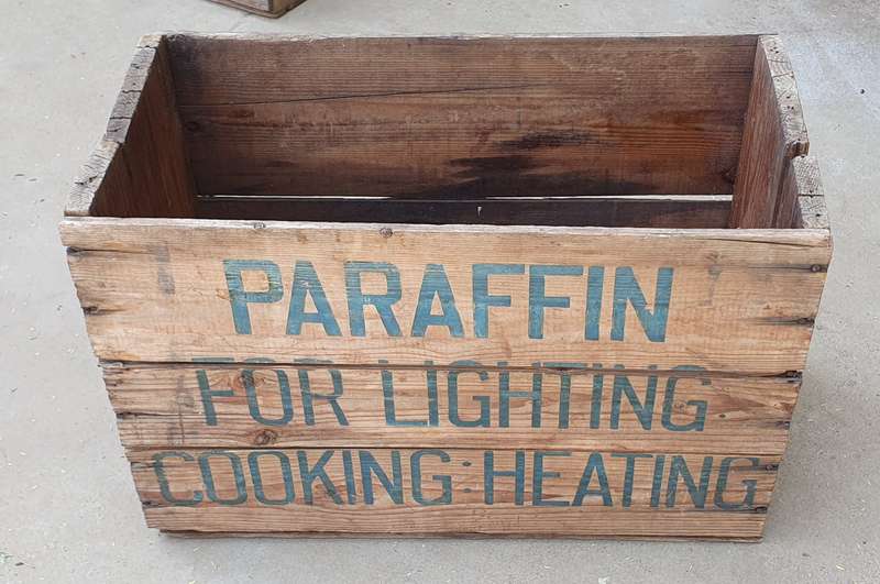 Vintage wooden PENNANT paraffin crate as per photos