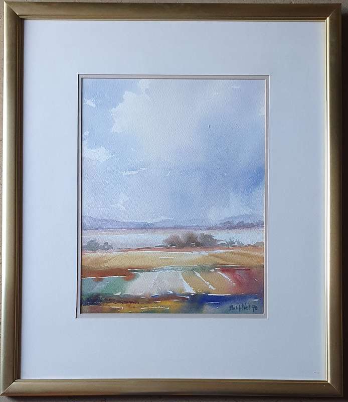 Original framed watercolour  painting by PHILLIP NEL as per photos