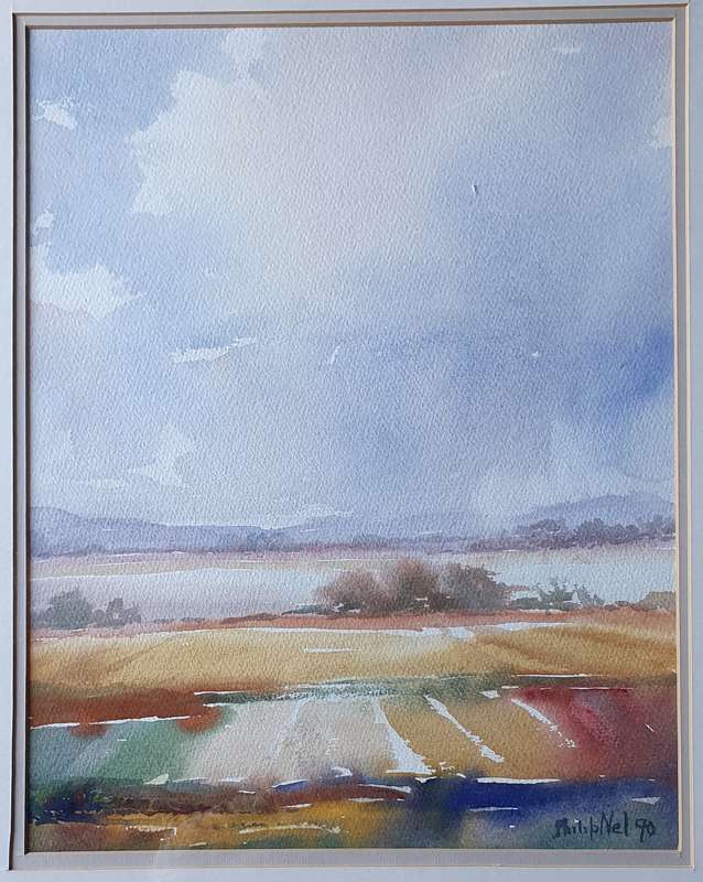 Original framed watercolour  painting by PHILLIP NEL as per photos