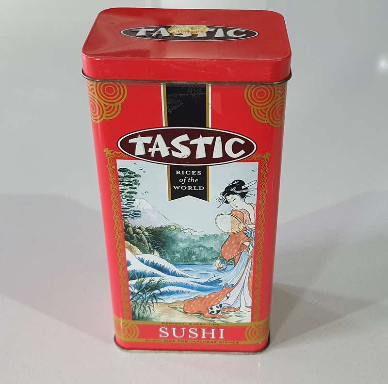 TASTIC RICE SUSHI tin as per photos
