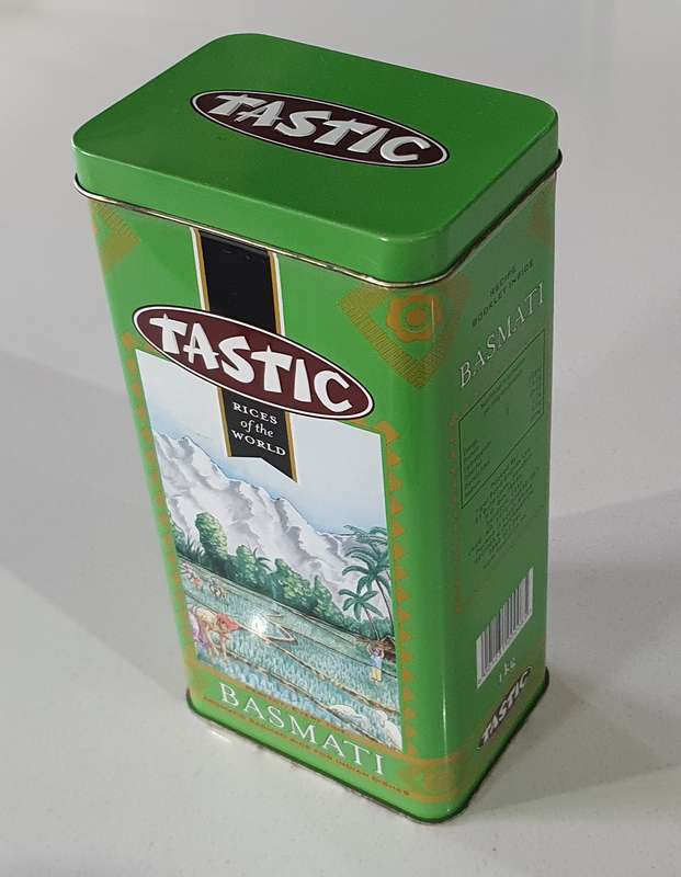 TASTIC RICE BASMATI tin as per photos