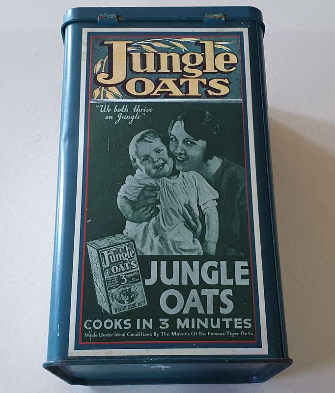 JUNGLE OATS tin as per photos