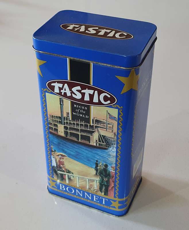 TASTIC RICE BONNET tin as per photos