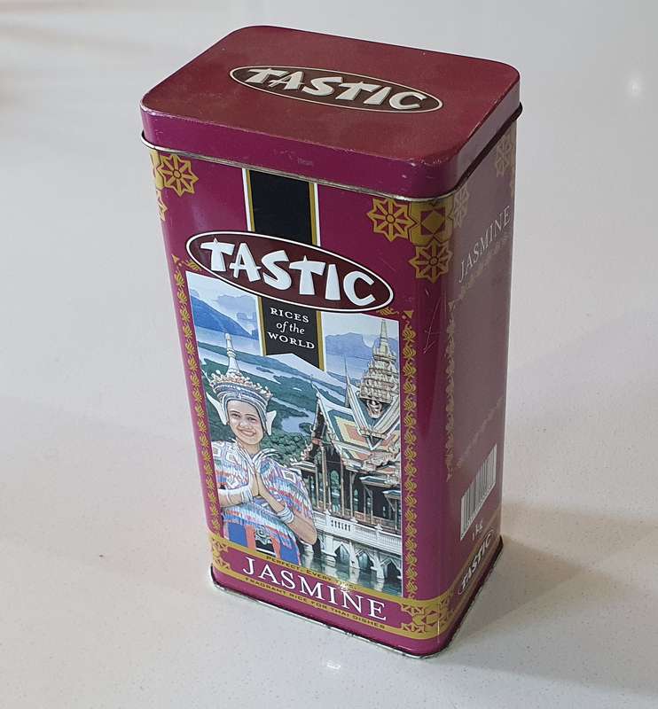 TASTIC RICE JASMINE tin as per photos