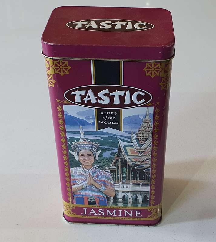 TASTIC RICE JASMINE tin as per photos