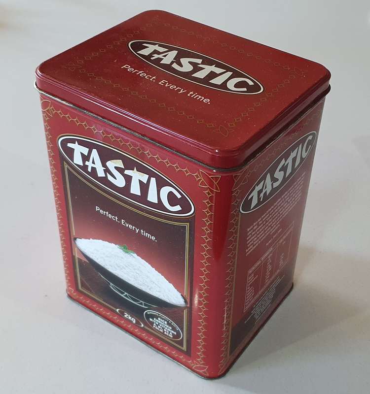 TASTIC RICE tin as per photos