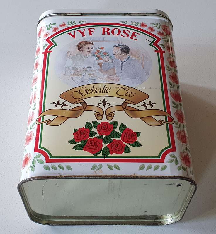 FIVE ROSES tea tin as per photos