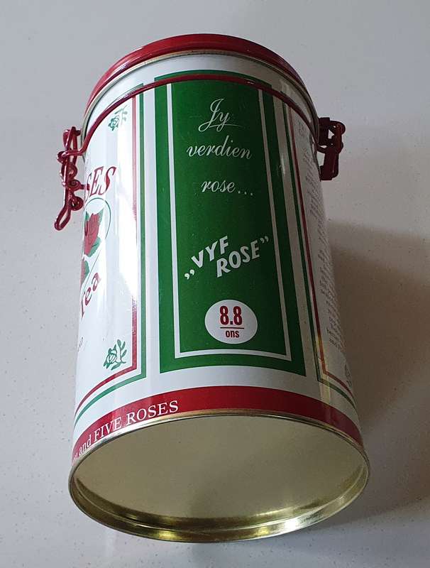 FIVE ROSES tea tin as per photos
