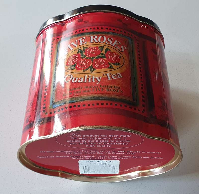 FIVE ROSES tea tin as per photos