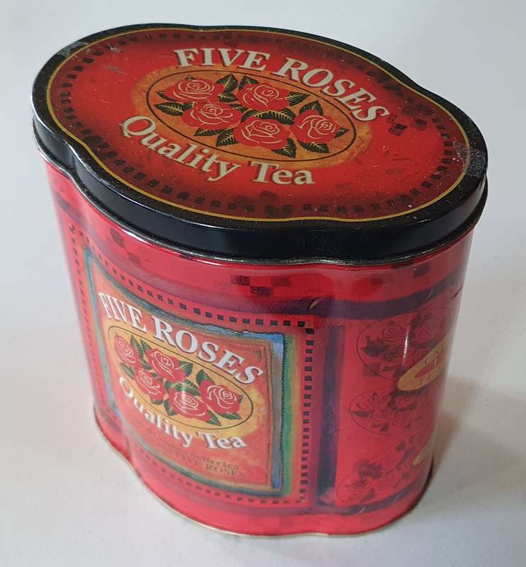 FIVE ROSES tea tin as per photos
