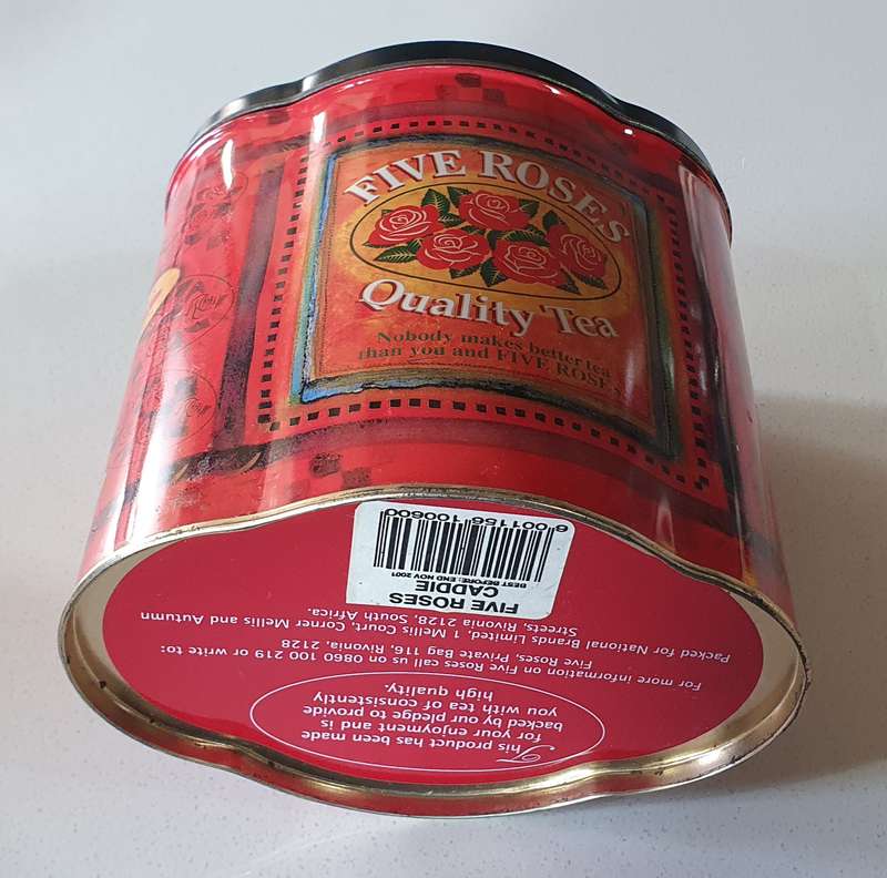 FIVE ROSES tea tin as per photos