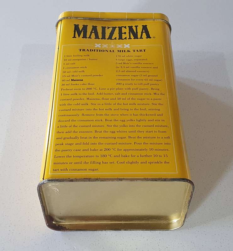 MAIZENA tin as per photos
