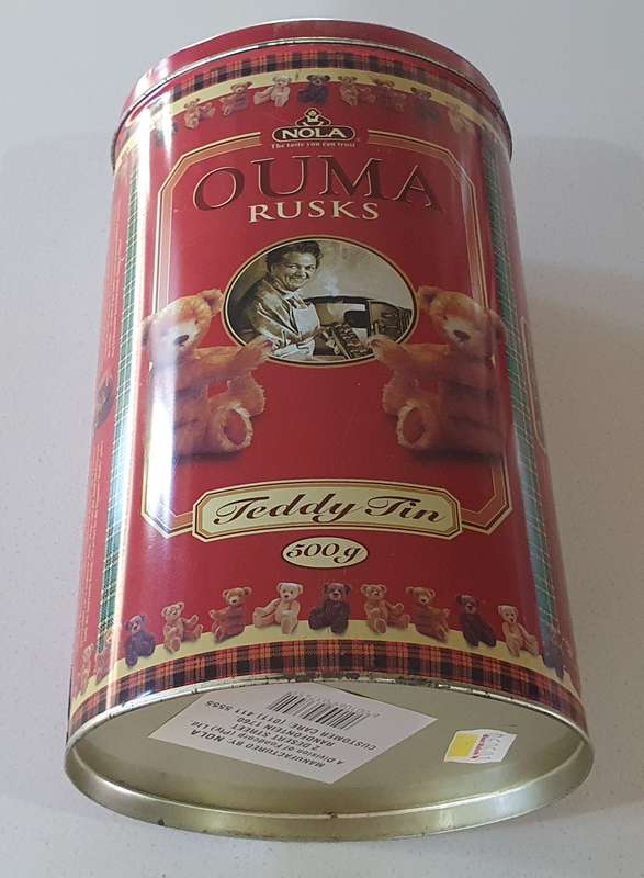 OUMA RUSKS tin as per photos