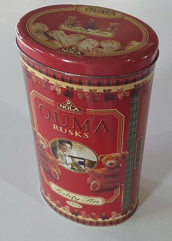 OUMA RUSKS tin as per photos