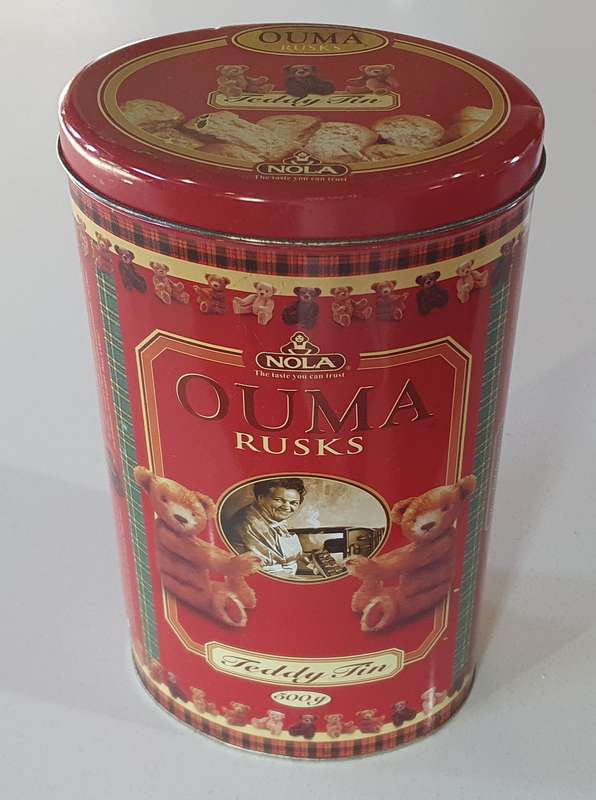 OUMA RUSKS tin as per photos