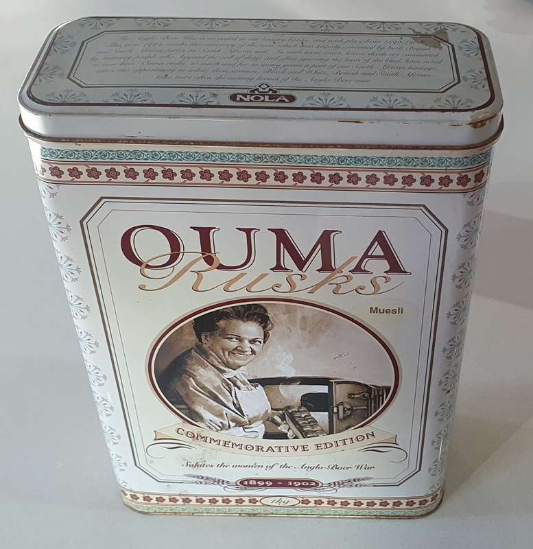 OUMA RUSKS tin as per photos