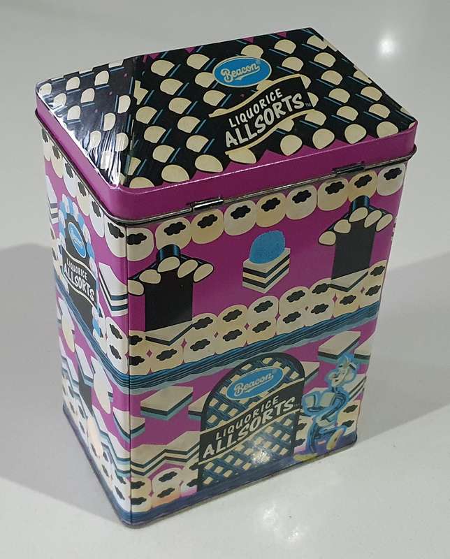 LIQUORICE ALLSORTS tin as per photos