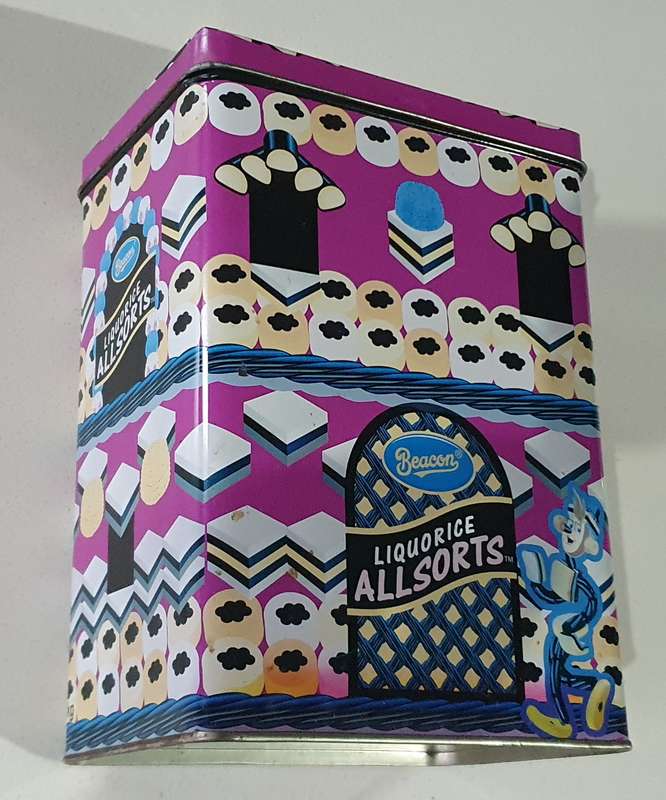 LIQUORICE ALLSORTS tin as per photos