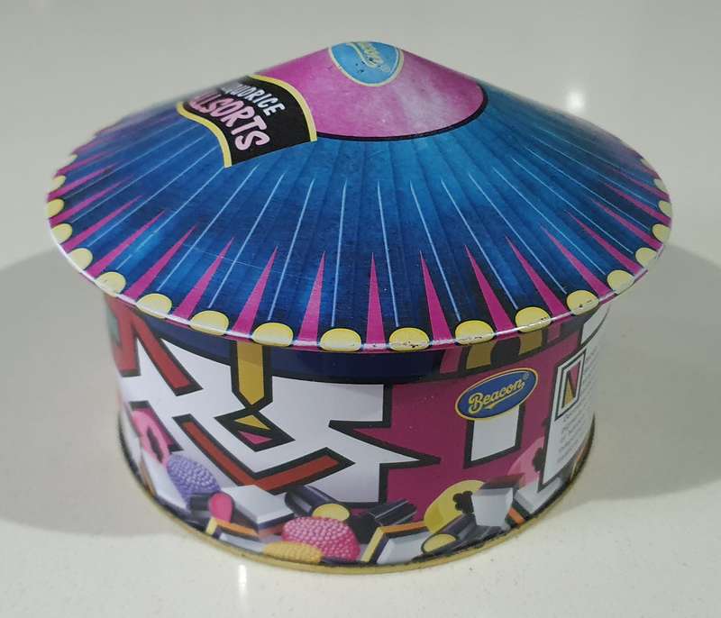 LIQUORICE ALLSORTS tin as per photos