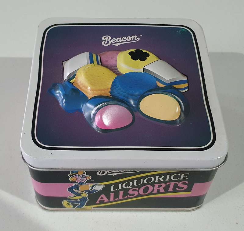 LIQUORICE ALLSORTS tin as per photos