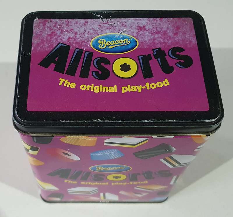 LIQUORICE ALLSORTS tin as per photos