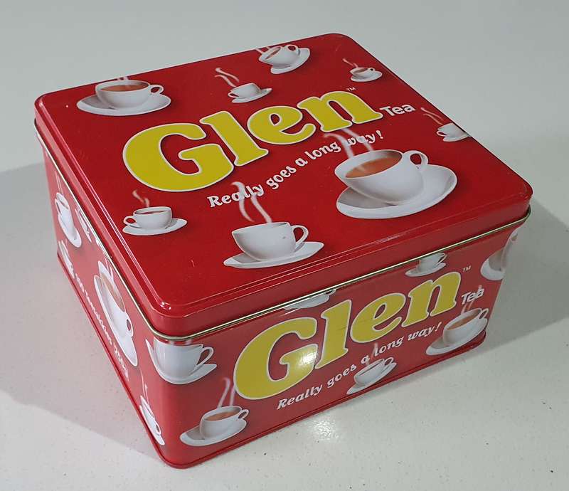 GLEN tea tin as per photos