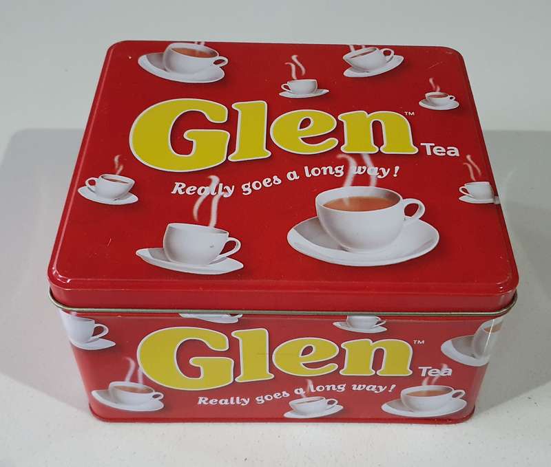 GLEN tea tin as per photos