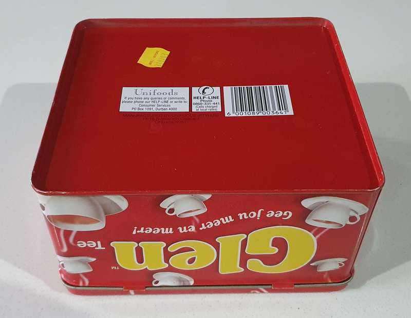 GLEN tea tin as per photos