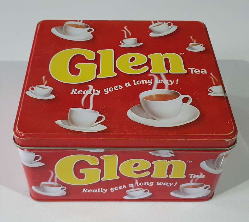 GLEN tea tin as per photos
