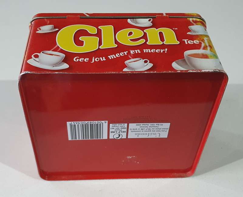 GLEN tea tin as per photos