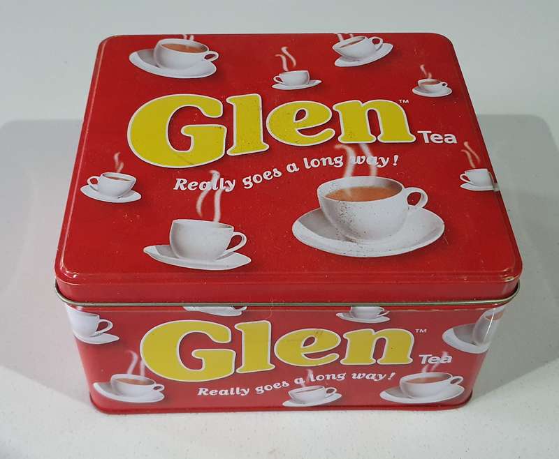 GLEN tea tin as per photos