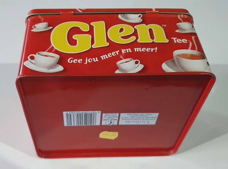 GLEN tea tin as per photos