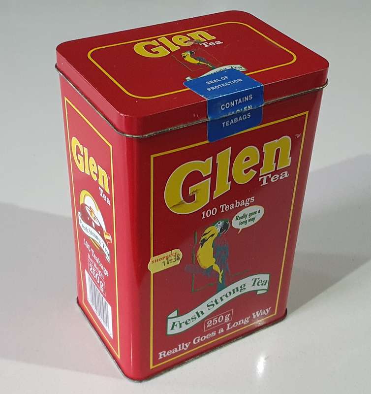 GLEN tea tin as per photos