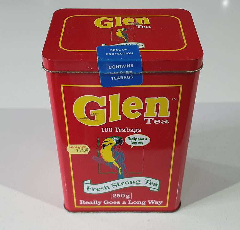 GLEN tea tin as per photos