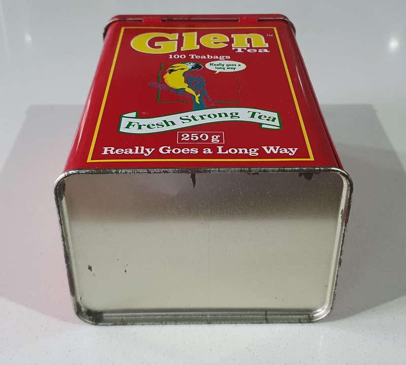 GLEN tea tin as per photos