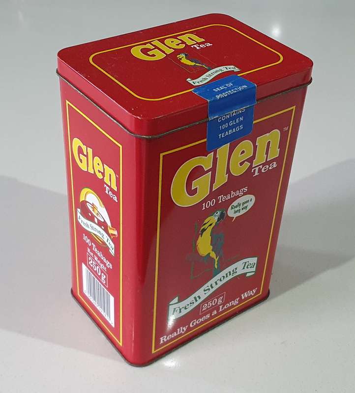 GLEN tea tin as per photos