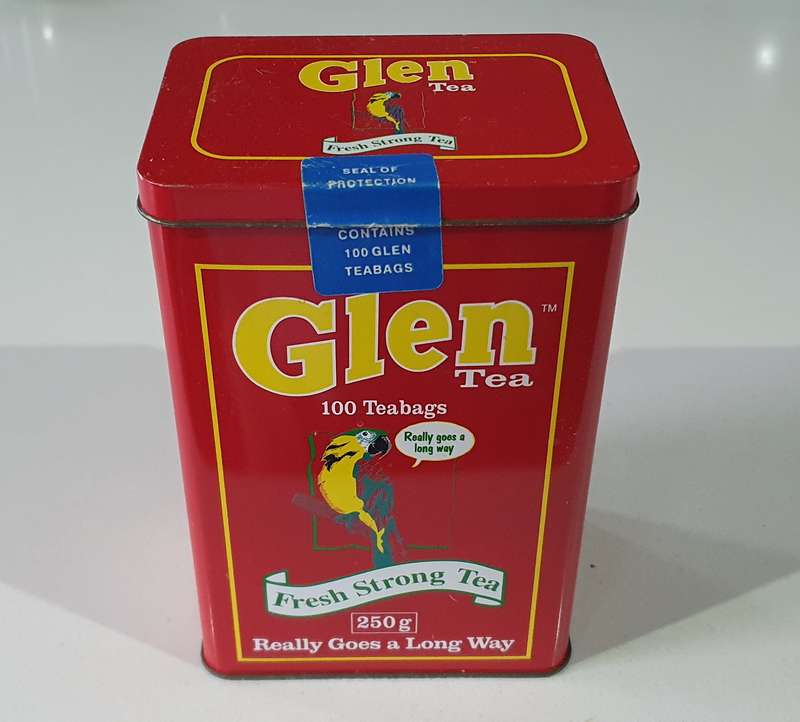GLEN tea tin as per photos