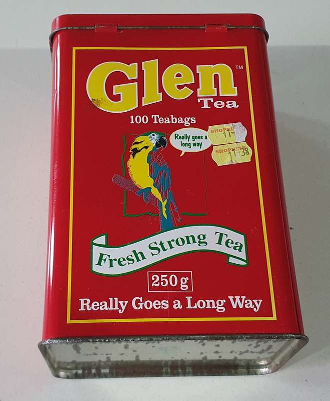 GLEN tea tin as per photos