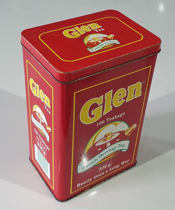 GLEN tea tin as per photos