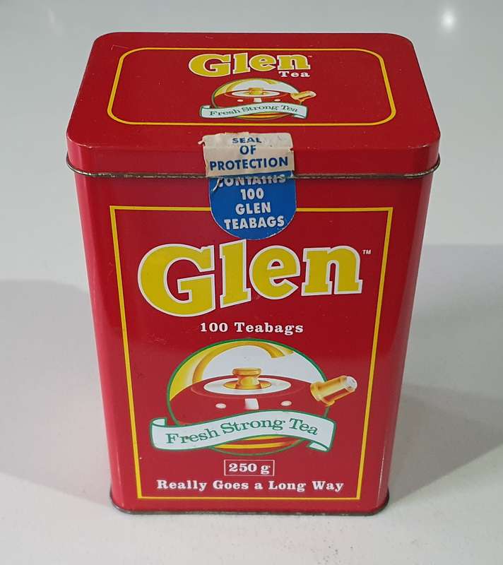 GLEN tea tin as per photos