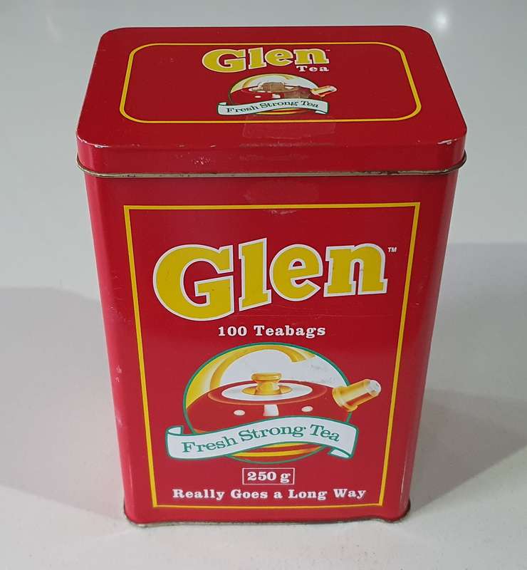 GLEN tea tin as per photos