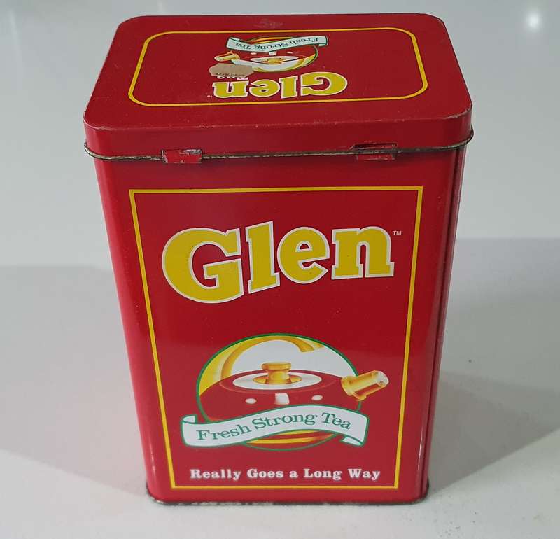 GLEN tea tin as per photos