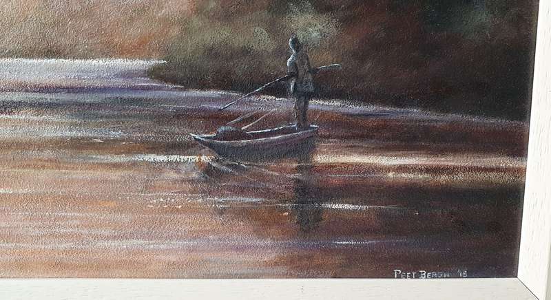 Original PEET BERGH framed oil painting as per photos