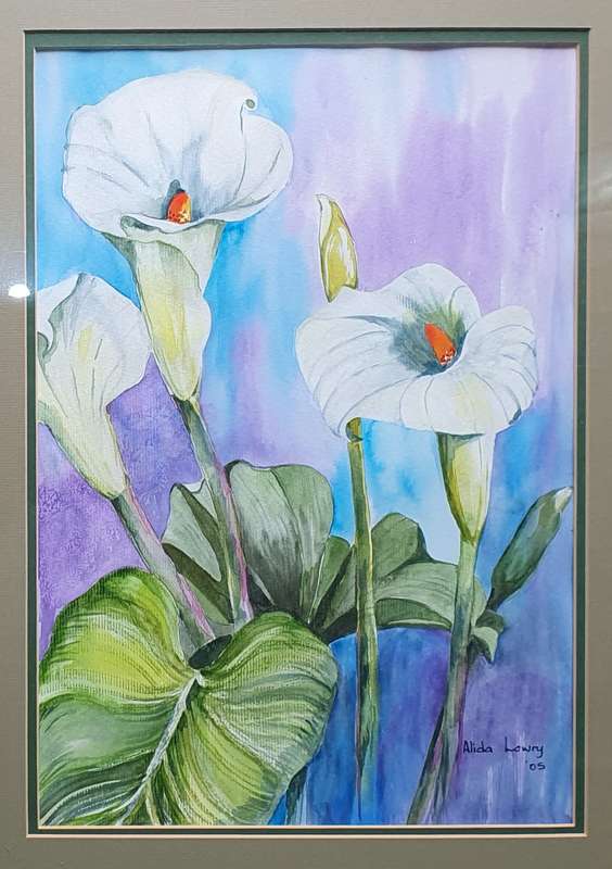 Original ALIDA LOWRY framed water colour painting as per photos