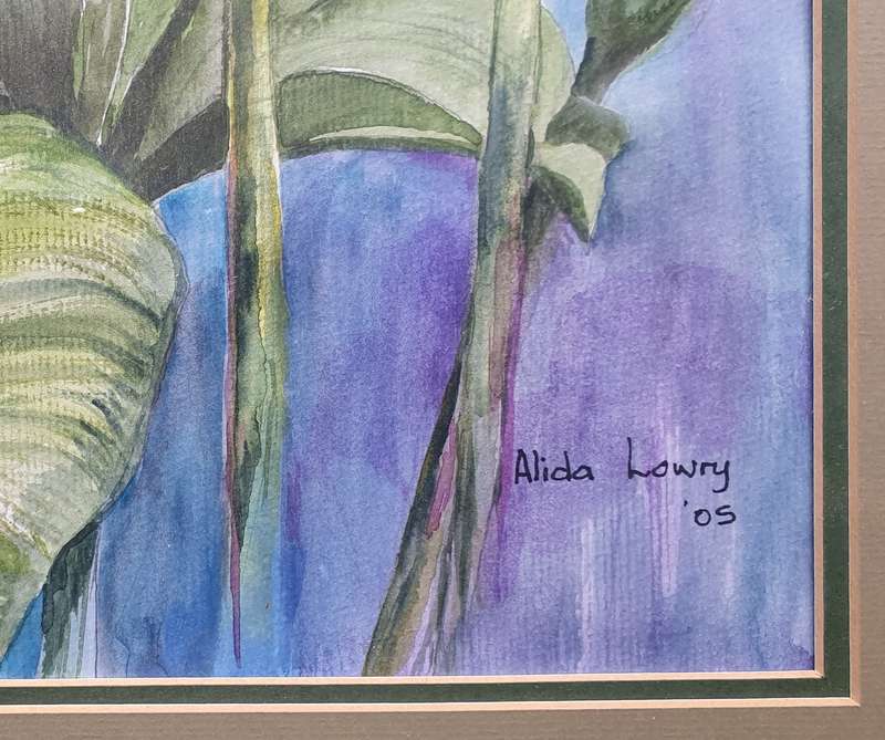 Original ALIDA LOWRY framed water colour painting as per photos