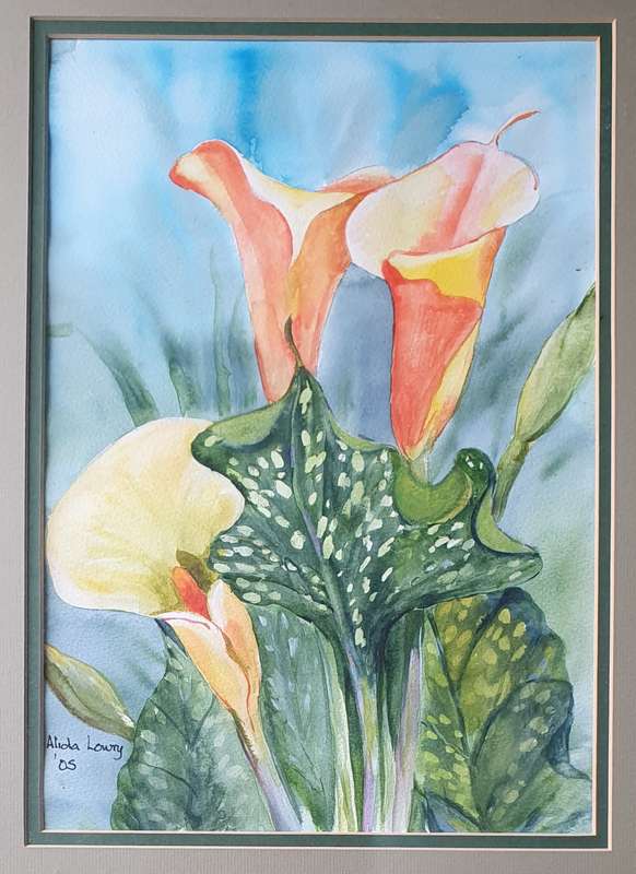 Original ALIDA LOWRY framed water colour painting as per photos